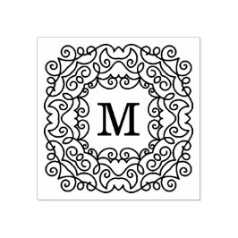 Elegant  Lijst Monogram Rubberstempel