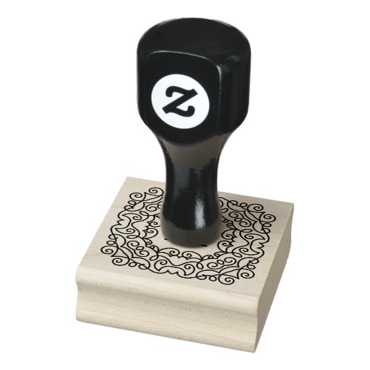 Elegant  Lijst Monogram Rubberstempel (Stempel)