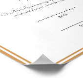 Elegant lijst Muslim nikkah certificate poster (Hoek)