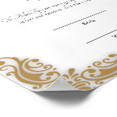 Elegant lijst nikah contract poster (Hoek)