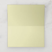 Elegant Lijst op Celestial Yellow Monogram Wedding Plaatskaartje (Binnenkant ongevouwen)