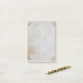 Elegant Lijst oud papier Post-it® Notes (Op bureau)