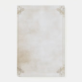 Elegant Lijst oud papier Post-it® Notes (Voorkant)