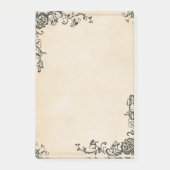 Elegant Lijst oud papier Post-it® Notes (Voorkant)