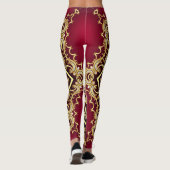 Elegant lijst: parel en goud. leggings (Achterkant)