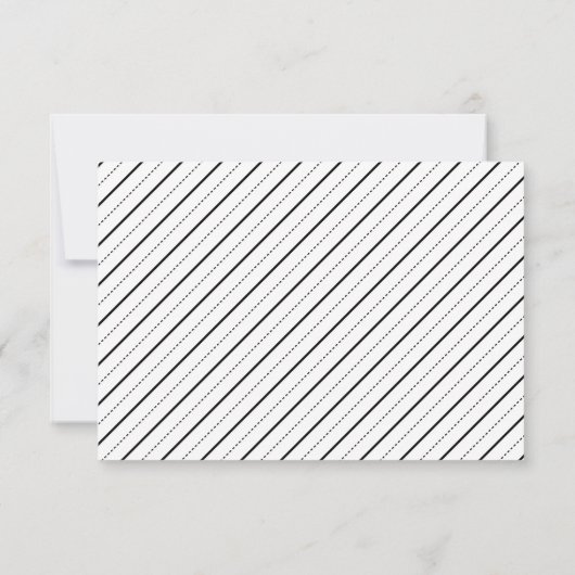 Elegant Lijst Respons Kaart met Menu Keuzes (Achterkant)