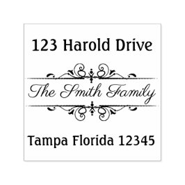 Elegant Lijst retouradres Zelfinktende Stempel