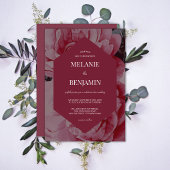 Elegant Lijst Romantische Bloemenbruiloft Kaart