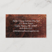 Elegant  Lijst Steampunk Visitekaartje (Achterkant)