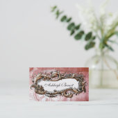 Elegant  Lijst Steampunk Visitekaartje (Staand voorkant)
