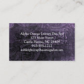 Elegant  Lijst Steampunk Visitekaartje (Achterkant)