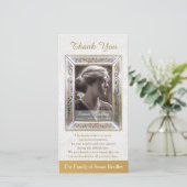 Elegant  Lijst Sympathie Hartelijk dank Bedankkaart (Staand voorkant)