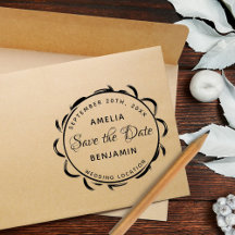 Elegant Lijst Typography Wedding Save the Date