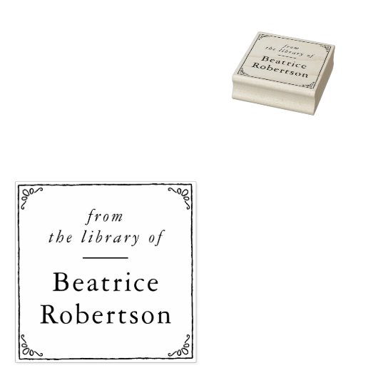 Elegant  Lijst uit de Bibliotheek van Rubberstempel (Gestempeld)