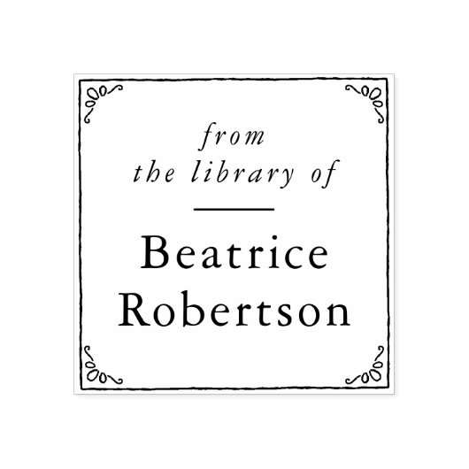 Elegant  Lijst uit de Bibliotheek van Rubberstempel (Afrduk)