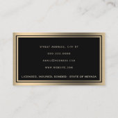 Elegant lijst visitekaartje (Achterkant)