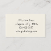 Elegant Lijst Visitekaartje (Achterkant)