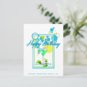 Elegant Lijst Vivid Colors Birthday Cocktail Briefkaart (Staand voorkant)