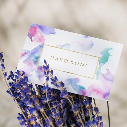 Elegant lijst voor bloemgoud visitekaartje