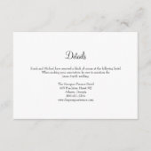 Elegant Lijst Weddenschap Informatiekaartje (Voorkant)