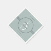 Elegant Lijst | Zee Glazen Trouwservetten Servet (Hoek)