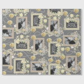 Elegant Lijsten Persoonlijk huwelijk/Jubileum Cadeaupapier (Vlak)