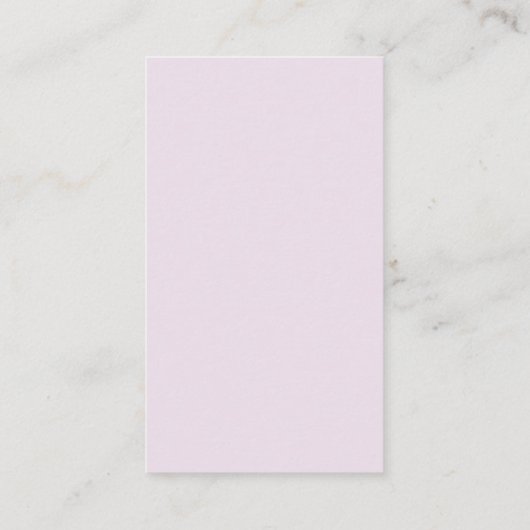 Elegant Lila Abstract Bloemmodern Visitekaartje (Achterkant)