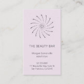 Elegant Lila Abstract Bloemmodern Visitekaartje (Voorkant)