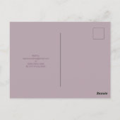 Elegant Lila bloem behalve het datumbriefkaart Briefkaart (Achterkant)