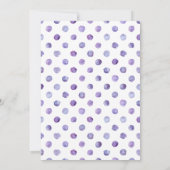 Elegant Lila Bloemen Graduation Party Kaart (Achterkant)