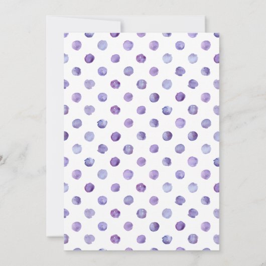 Elegant Lila Bloemen Graduation Party Kaart (Achterkant)