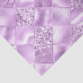 Elegant Lila Glitter Diamond Lattice Pattern Tissuepapier (Detail)