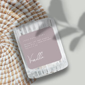 Elegant lila kaarsenetiket vierkante sticker