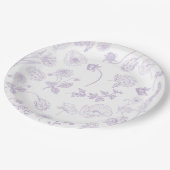  Elegant Lila Lavendel Bloementuin Papieren Bordje (Gekanteld)