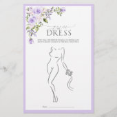 Elegant Lila Lavender Floral Vrijgezellenfeest Gam (Voorkant)