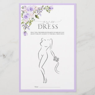 Elegant Lila Lavender Floral Vrijgezellenfeest Gam