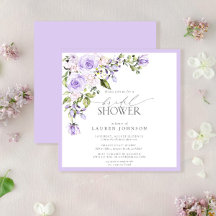 Elegant Lila Lavender Floral Vrijgezellenfeest