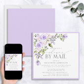 Elegant Lila Lavender Vrijgezellenfeest per post Kaart