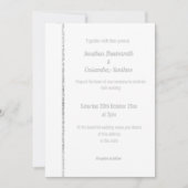 ELEGANT LILA MARBLE SILVER SPARKLE WEDING KAART (Voorkant)