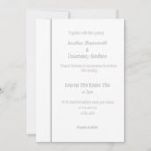 ELEGANT LILA MATERIAAL, SILVER WEDDING INVITATION KAART (Voorkant)