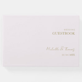 Elegant Lila minimalistisch Gastenboek