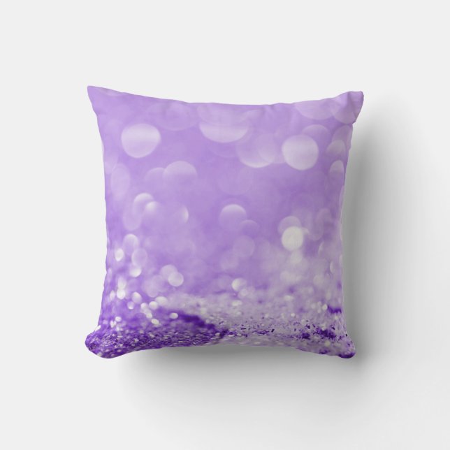 ELEGANT LILA PAARS SPARKLE CUSHION KUSSEN (Voorkant)