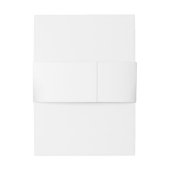 Elegant Lila Paarse Roos Eenvoudige Glam Bruiloft Uitnodigingen Wikkel (Achterkant Voorbeeld)