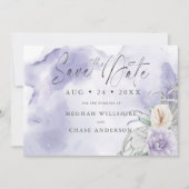 Elegant Lila Peony Floral Waterverf (Voorkant)