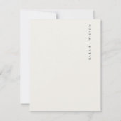 Elegant Lila Succulent Eucalyptus Foliage Weddensc RSVP Kaartje (Achterkant)