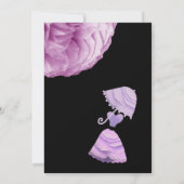 Elegant LILA Vrijgezellenfeest Umbrella koninklijk Kaart (Achterkant)