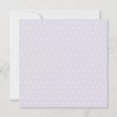 Elegant Lila Wedding Gown Vrijgezellenfeest Invite Bedankkaart (Achterkant)