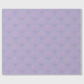 Elegant Lilac Snowflake Christmas Pattern Cadeaupapier (Vlak)