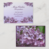 Elegant Lilacs Gardener Visitekaartje (Voorkant / Achterkant)
