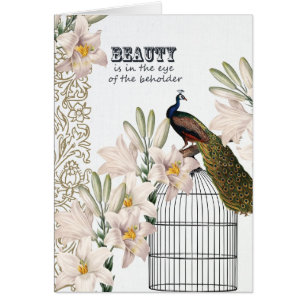 Elegant Lilies Peacock